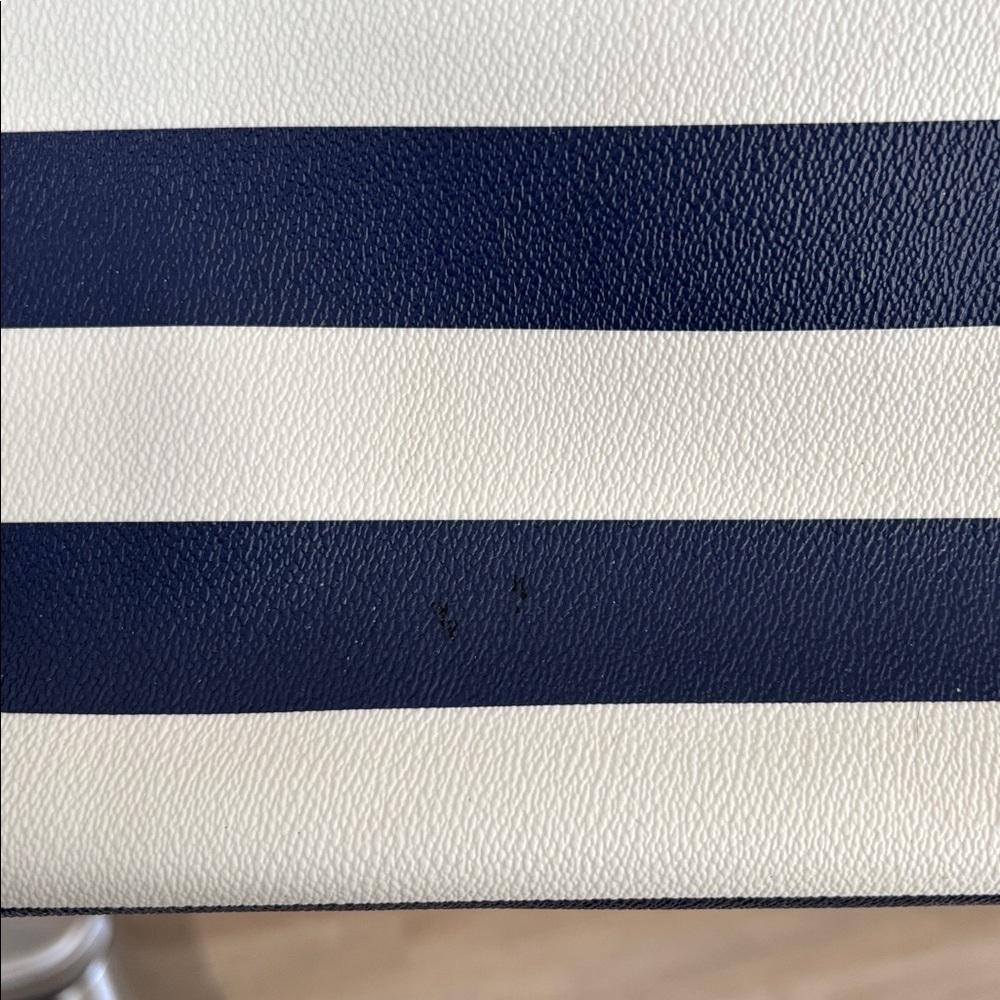 Kate Spade New York Navy Cream Striped Tote Bag - Picture 9 of 9